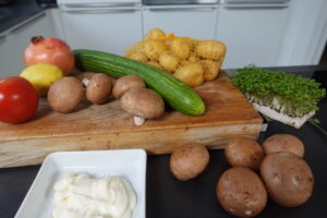 Zutaten,Kartoffelsalat,arabisch,exotisch,gesund