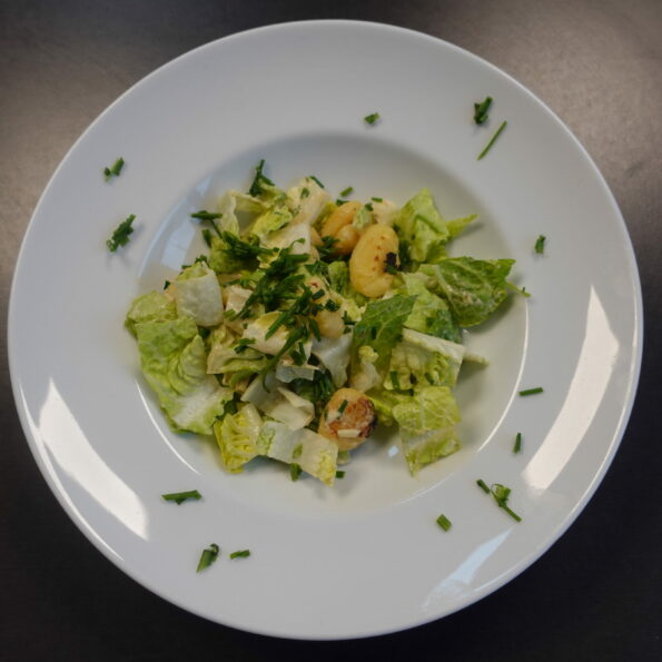 gnocchi salat rezept,feldsalat oder rucola, römersalat,